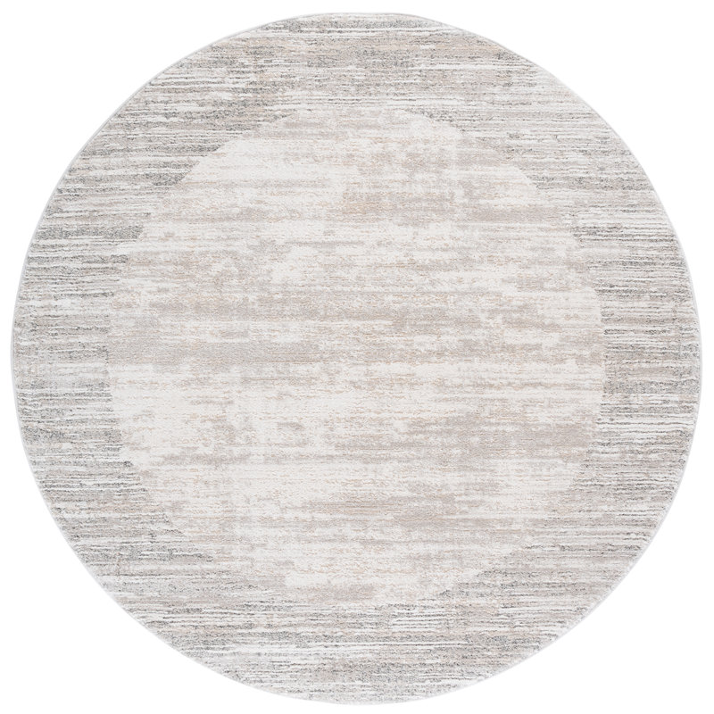Northport 408 Performance Geometric Rug, Round 6'7"