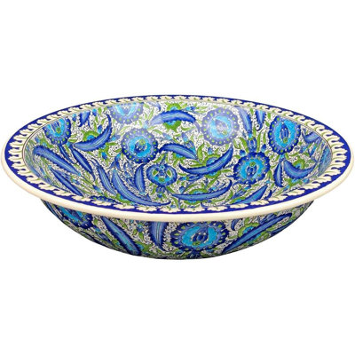 Langley Street 400 mm L x 400 mm W Natural Ceramic Circular Sink