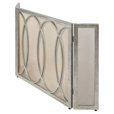 Parisian 3 Panel Iron Fireplace Screen