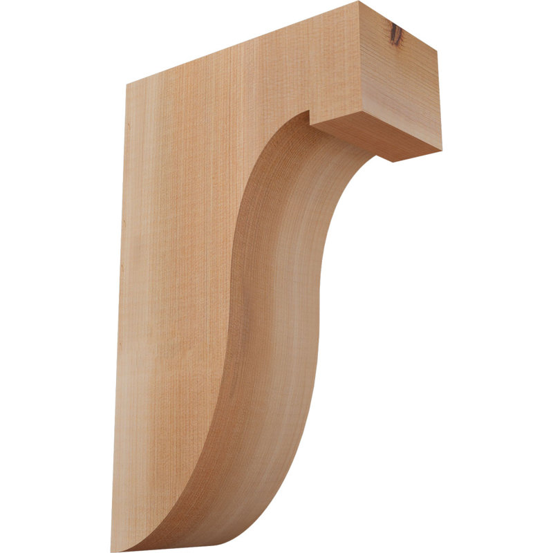 Del Monte Corbel, H 12 po x l 3,5 po x P 8 po, Lisse, Cèdre rouge