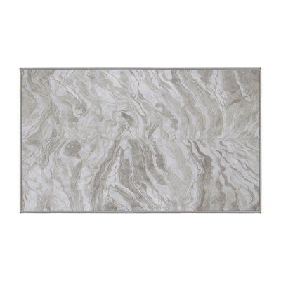 Machine Washable Gray Area Rug