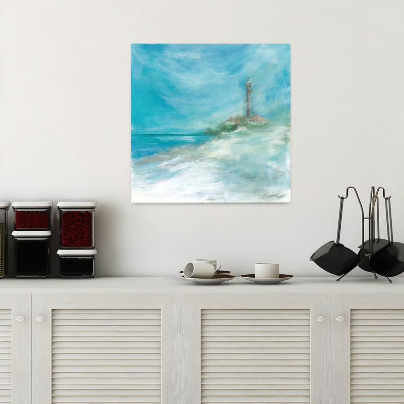 Your Way Home, art côtier abstrait, H 18 po x l 18 po