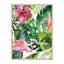 «Find Flamingo» par Maja Mitrovic, reproduction d'art sur toile encadrée «Makes My Day Happy»