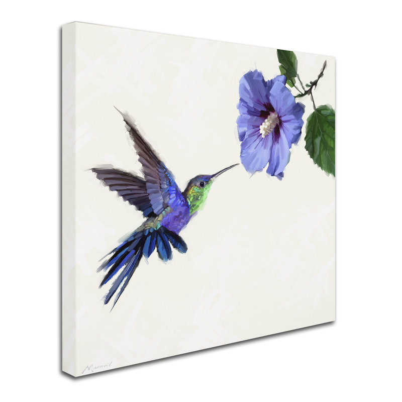 «Humming Bird» par Armand, reproduction sur toile, H 35 po x l 35 po x P 2 po