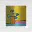 «Orange Vase Bright» par Phyllis Adams, art mural en métal-662682037