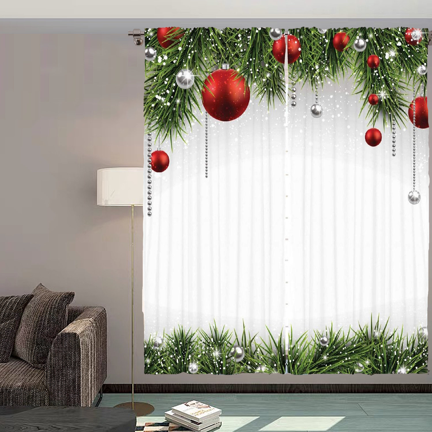 The Holiday Aisle® Delphus Polyester Room Darkening Sliding Panel Pair ...