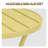 Sleek Light Yellow Powder-coated Metal Side Table - Modern Silhouette For Patios, Balconies & Living Rooms