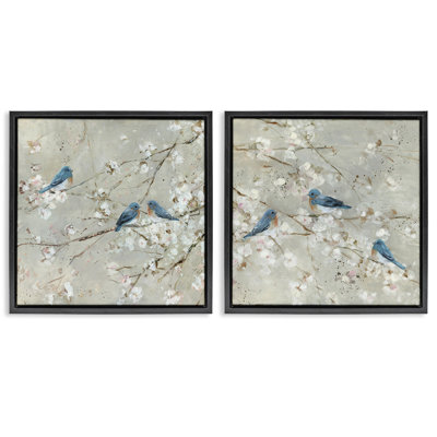 Ensemble de 2 toiles flottantes Blue Birds