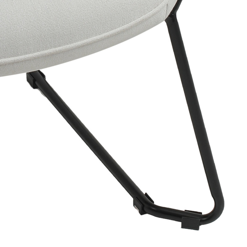 Nygia Upholstered Armchair, Light Grey