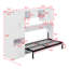 Murphy Bed With Open Shelves And Storage Drawers,Built-In Wardrobe And Table