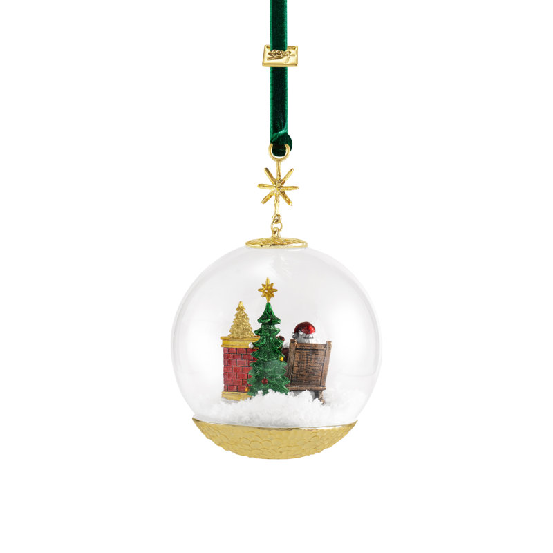 Santa by the Fireplace Ornament