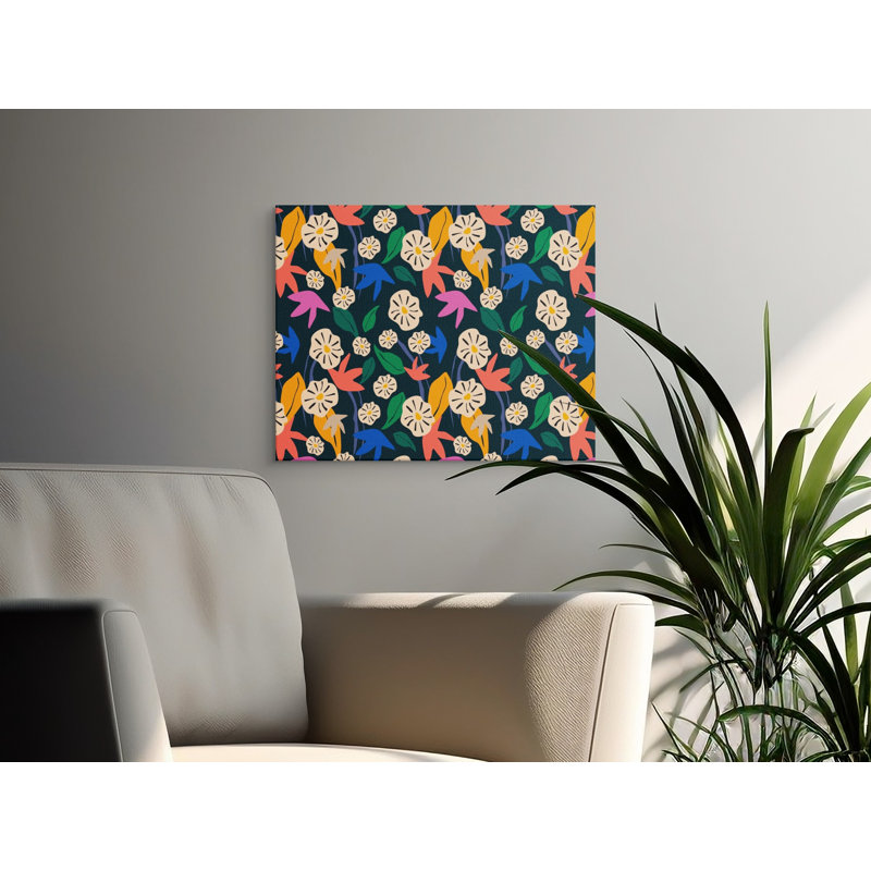 Purtell 1 Piece Wrapped Canvas Wall Art Set, 20x16