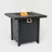 Weakley 50,000BTU Iron Propane Fire Pit Table with Heat Control