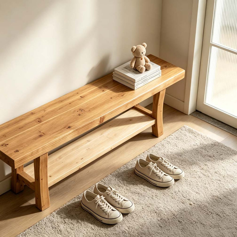 Banc d'entrée, banc long, banc à chaussures