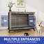 Table de bout avec roulettes et coussin pour chien Modern Modern-504487210-504487211