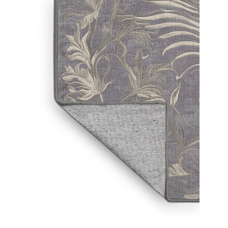 Tapis rose lavable à la machine, Carré 4 pi
