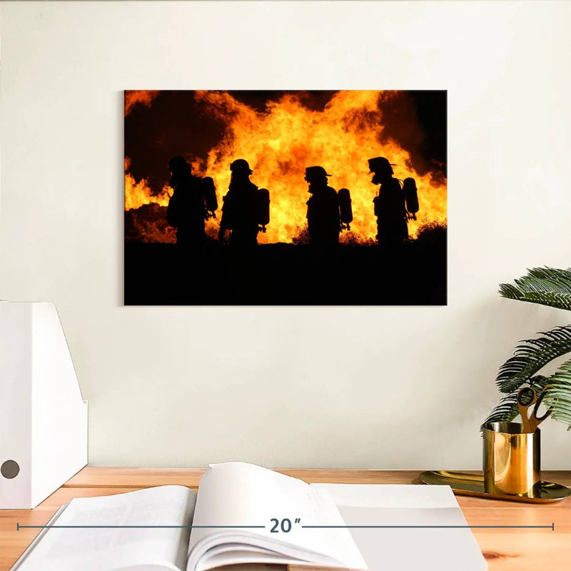 Alcaraz Firefighters, 8" H x 12" W