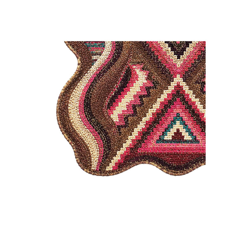 Tapis tissé à motif nautique Mosso, 2' x 2'11"