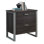 Office Storage Cabinet, Contemporary 2-Drawer Filing Cabinet With Metal Frame, Lateral Filing Cabinet For Storage