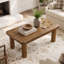 Table basse rectangulaire en bois massif de 47 po pour salon
