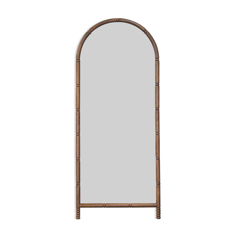 Miroir de plancher en bois massif Tanisha