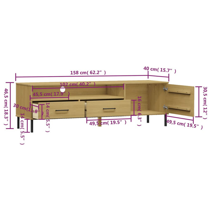 Latoshia Unfinished TV Stand for TVs up to 70"