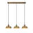 Jobanny 3 - Light Gold LED Kitchen Island Pendant-774840429
