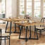 Table de salle à manger carrée, table de salle à manger industrielle 31,5 po, 1 pièce-233049821-208990314