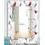 Miroir de salle de bain/meuble-lavabo oiseaux campagne-40101098