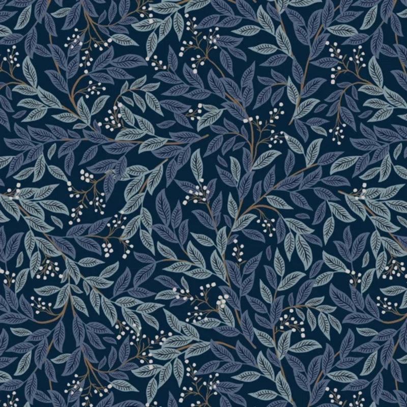 Fauteuil Bristol, Rpc Willowberry Navy Linen, Natural