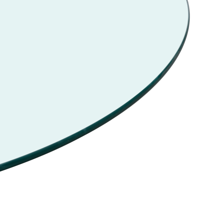 Plateau de table en verre trempé de 35,4 po d'épaisseur, 3/8 po d'épaisseur