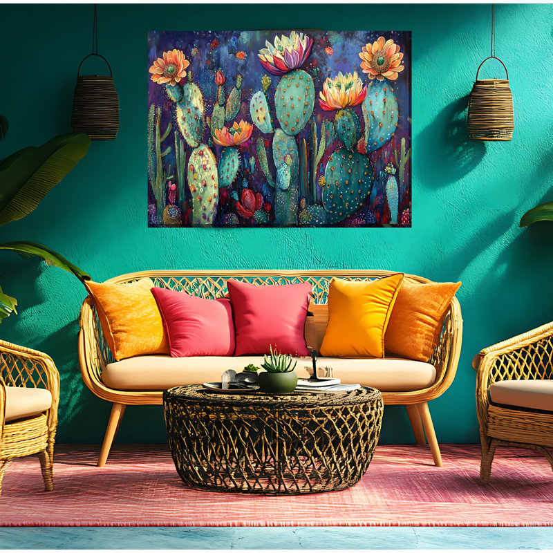 Art sur toile Curious Cactus