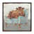 Toile avec cadre argenté