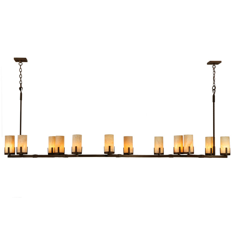 Lustre géométrique 12 lumières ombrées Headrick