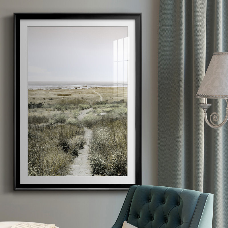 Reproduction encadrée de qualité supérieure - Sentier au paradis, Noir, H 30,5 po x l 22,5 po