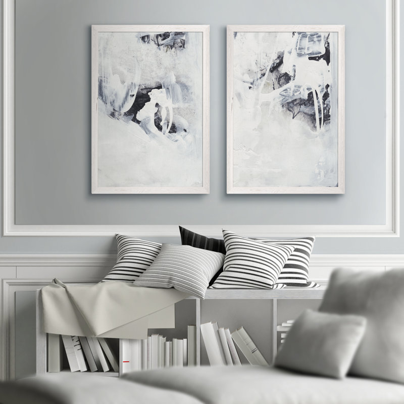 «Fire and Ice III» par Vincent Van Gogh, ensemble de 2 reproductions d'art encadrées, H 20 po x l 16 po x P 1,25 po