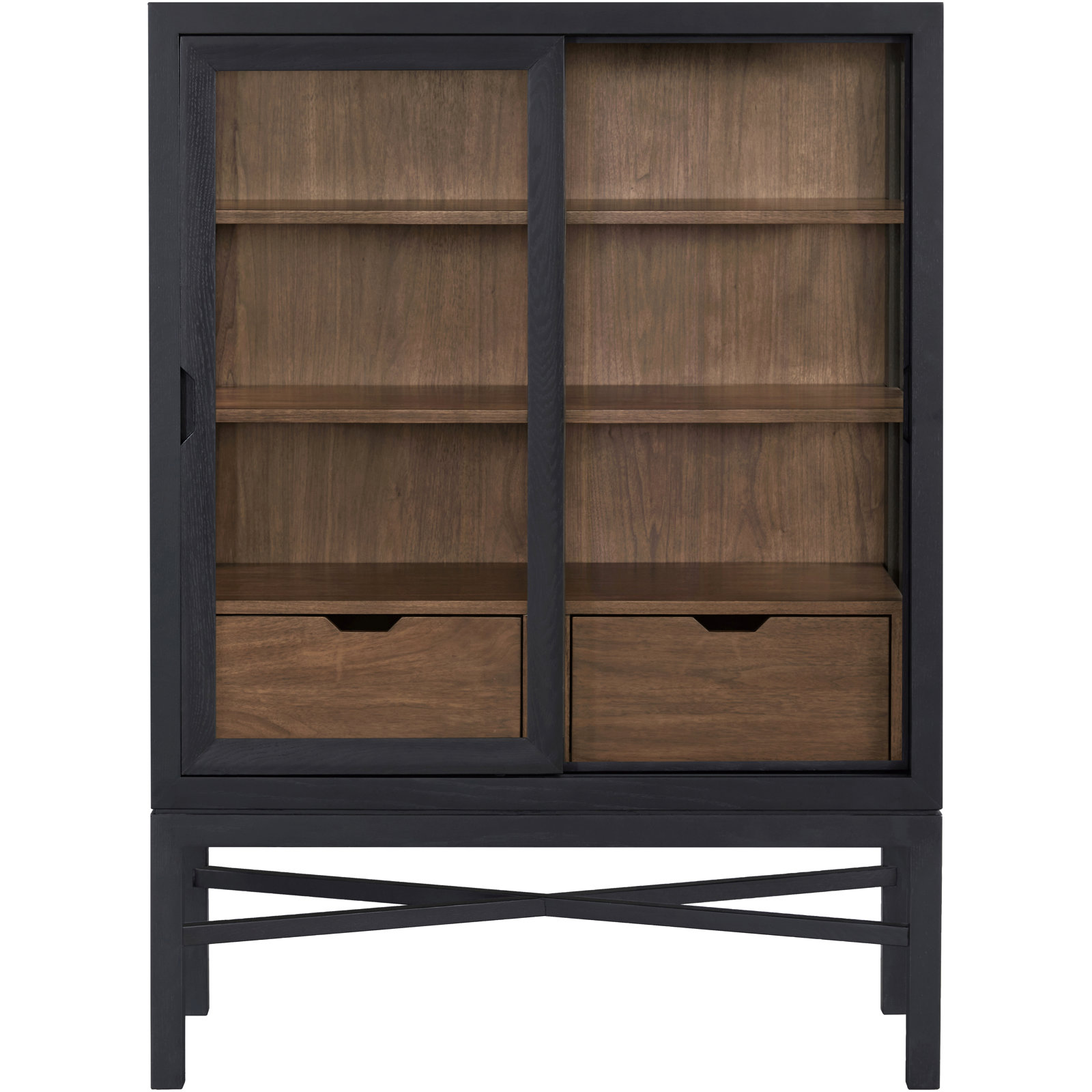 Marin 40" Oak Bookcase, (4 Shelves) 55"H x 40"W x 18"D
