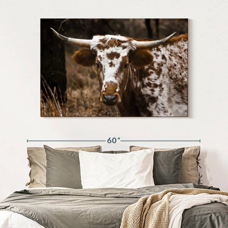 Brampt Longhorn Bull, 34" H x 51" W