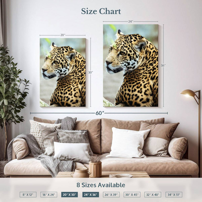 Brampt Jaguar Look, 36" H x 24" W