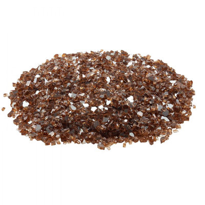 10 LBS Fire Glass 1/2-Inch Fireplace Glass Rocks for Fire Pit Table