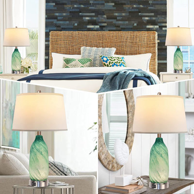 Glass USB Table Lamp