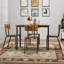 Ensemble de table de salle à manger 5 pièces avec 4 chaises-790212365-790212360-790212362