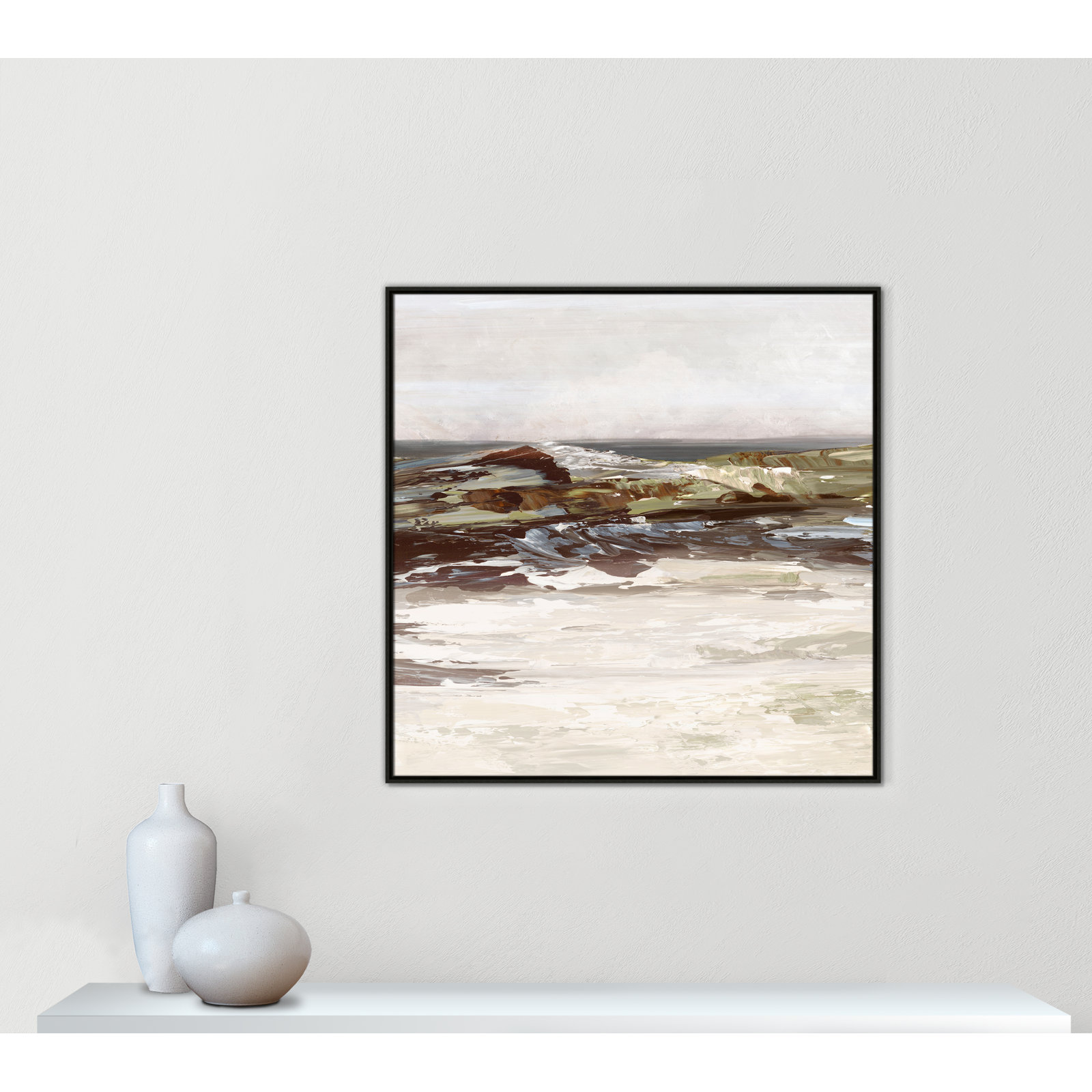 Stoney Peak Print by , 41.5" H x 41.5" W, Espresso