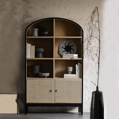 Vitrine simple en bois massif rétro