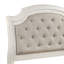 Lit plateforme avec rangement en tissu d'ameublement blanc Sulaman