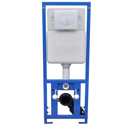 Concealed High Cistern 2.9 Gallon 16.1 x 5.5 x 43.3-49.2 in Dual Flush In-Wall Toilet Tank