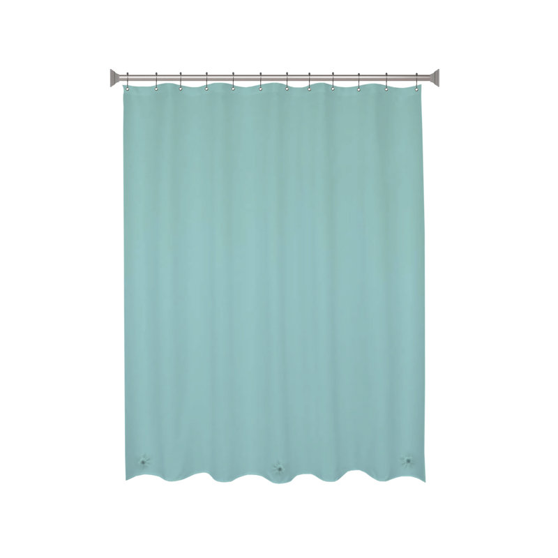 Wayfair Basics® Brungardt PEVA Solid Color Single Shower Curtain Liner, Teal