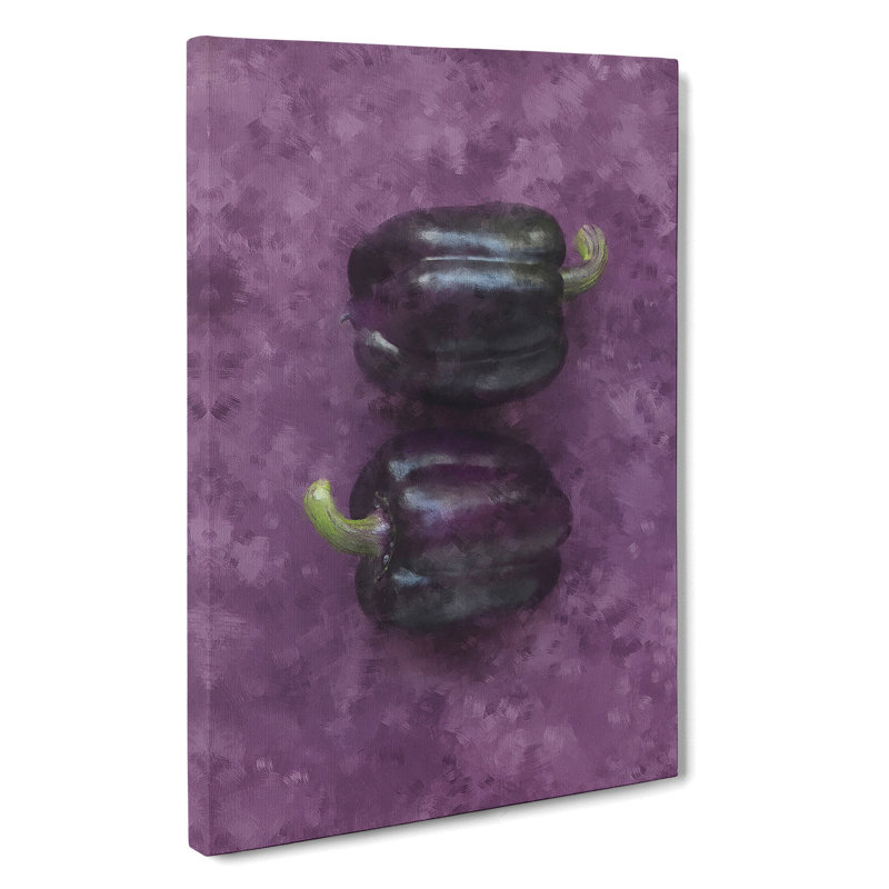 Purple Bell Peppers - Wrapped Canvas, 76cm H x 50cm W x 3cm D