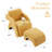 Upholstered Armchair With Ottoman-1092074551