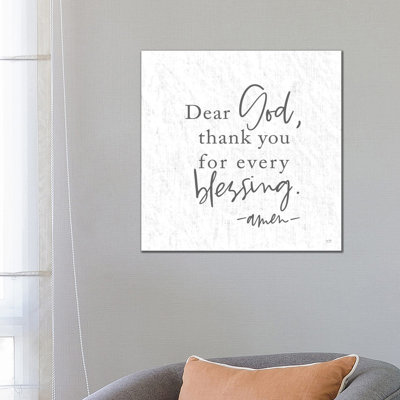 Thank You For Every Blessing by Lux + Me Designs - Wrapped Canvas Print